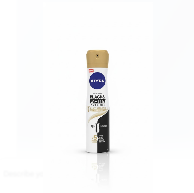 Nivea Anti-Perspirant Black & White Invisible Silky Smooth After Hair Removal 48h Protection