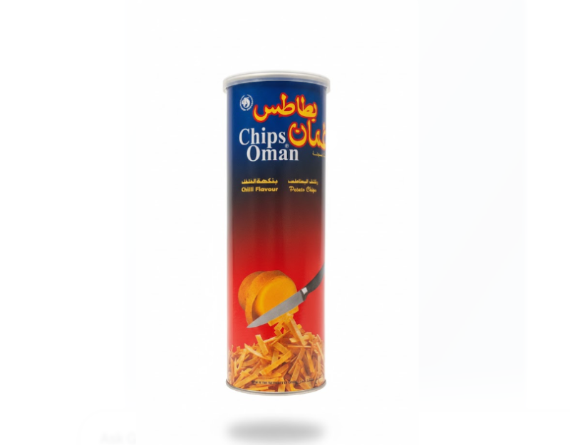 Chips Oman Chilli Flavour Potato Chips – 137 g – شيبس Oman Chilli Flavour Potato شيبس – 137 غرام