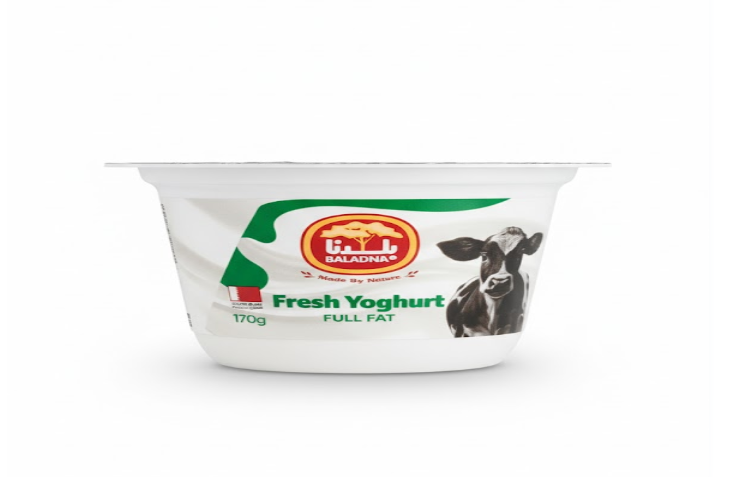 Baladna Fresh Yogurt Full Fat 170 g – بلدنا Fresh Yogurt Full Fat 170 غرام
