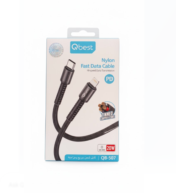 Q Best Nylon Fast Data Cable Hi-Speed Data Transmission PD 20W