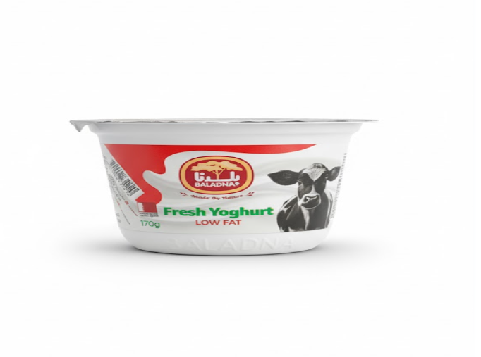 Baladna Fresh Yogurt Low Fat 170 g – بلدنا Fresh Yogurt Low Fat 170 غرام