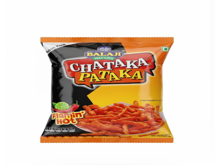 Balaji Wafers Chataka Pataka Chilli Flavour 65g – Balaji Wafers Chataka Pataka Chilli Flavour 65 غرام