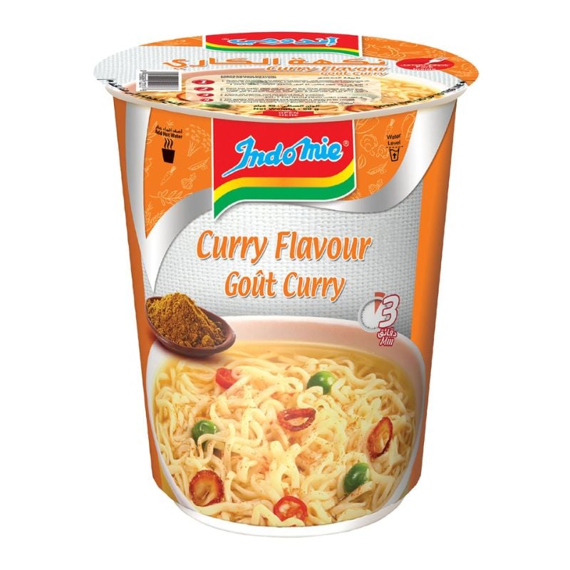 Indomie Instant Cup Noodles Curry Flavour 60g – إندومي فوري كوب نودلز Curry Flavour 60 غرام