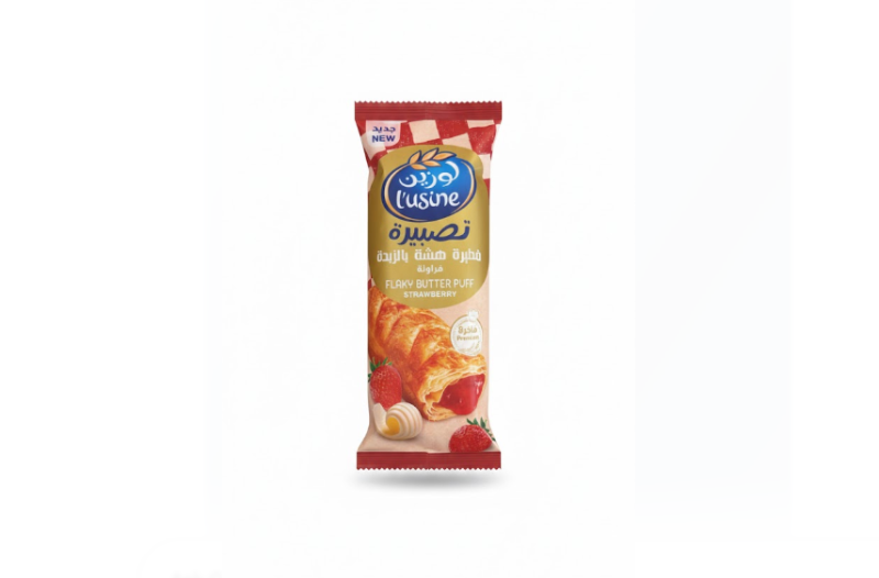 Lusine Flaky Butter Puff – Strawberry (80 g) – Lusine Flaky زبدة Puff – فراولة (80 غرام)