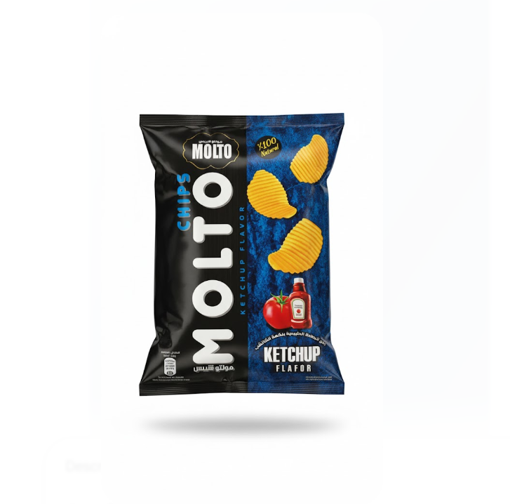 Molto Chips Ketchup Flavour 70 g – Molto شيبس كاتشاب Flavour 70 غرام