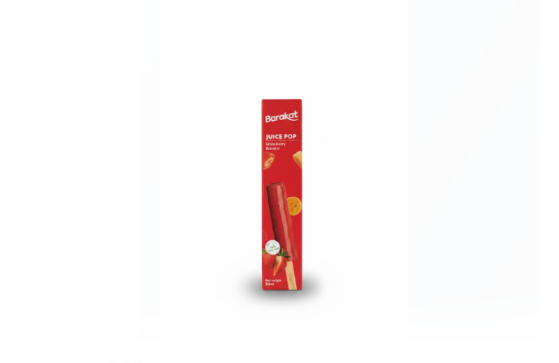 Barakat Juice Pop Strawberry Banana 50ml – Barakat عصير Pop فراولة Banana 50 مل