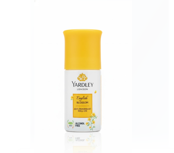 Yardley London English Blossom Anti-Perspirant Roll-On Alcohol Free 48h 50 ml – Yardley London English Blossom Anti-Perspirant Roll-On Alcohol Free 48h 50 مل