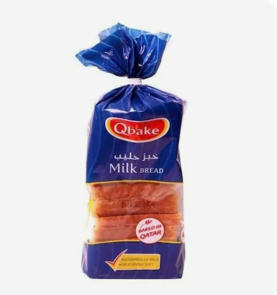 Qbake Milk Bread Medium 620gm – Qbake حليب خبز Medium 620gm