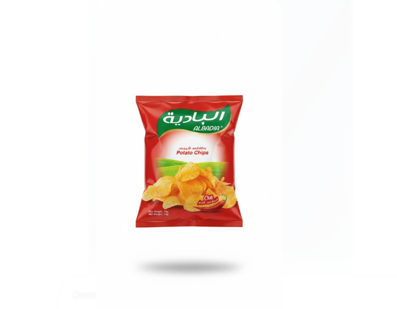 Albadia Potato Chips Chilli 16g – البادية شيبس بطاطس فلفل حار 16غ