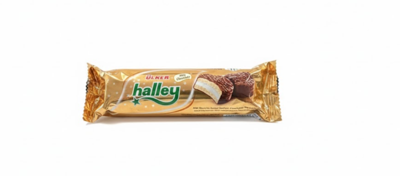 Ülker Halley Milk Chocolate Coated Biscuit – Ülker Halley حليب شوكولاتة Coated بسكويت
