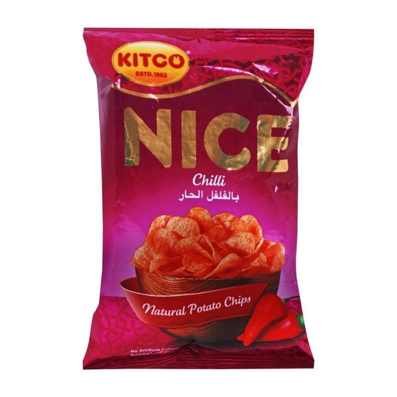 KITCO Nice Chips Chilly 16g × 20 – كيتكو Nice شيبس Chilly 16 غرام × 20