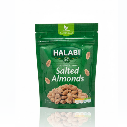 HALABI Salted Almonds 90g – HALABI مملح Almonds 90 غرام