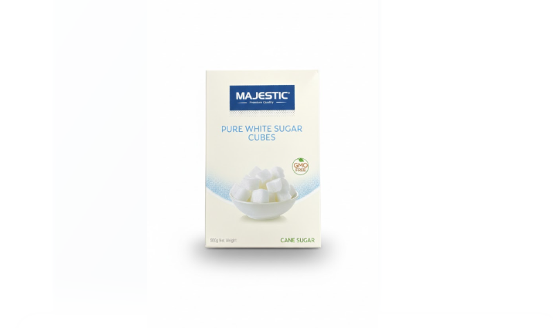 Majestic Pure White Sugar Cubes (500 g) – Majestic Pure أبيض سكر Cubes (500 غرام)
