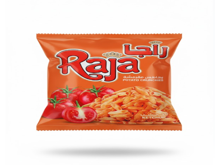 Raja Potato Crunchies Ketchup 12g – Raja Potato Crunchies كاتشاب 12 غرام