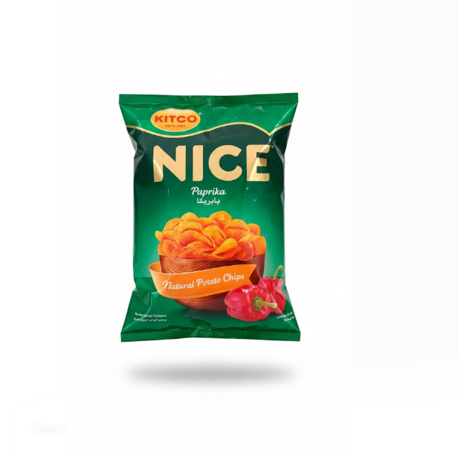 Nice Paprika Natural Potato Chips 80 g – Nice Paprika طبيعي Potato شيبس 80 غرام