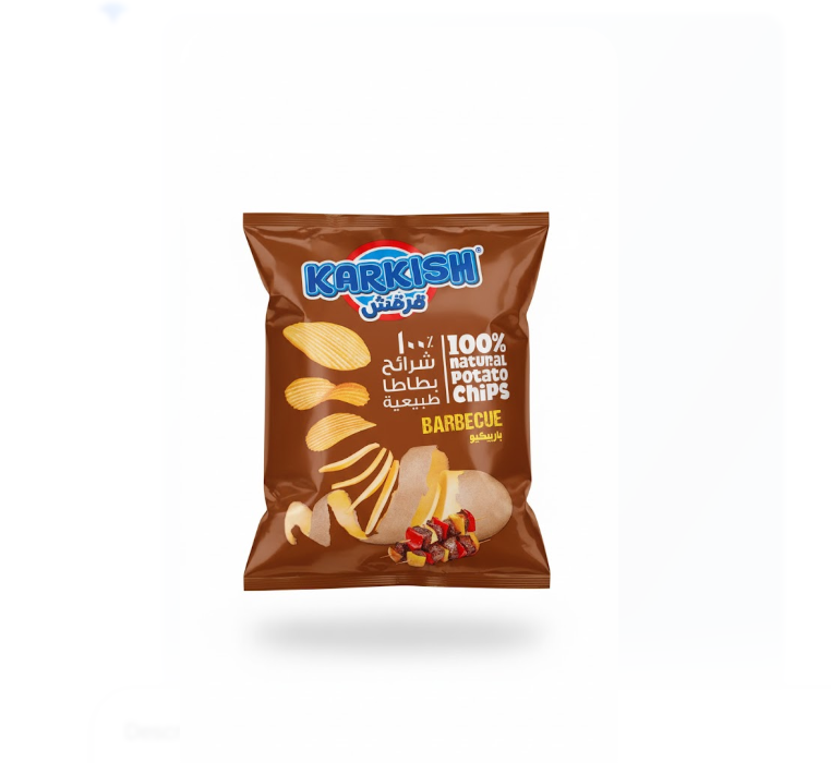 Karkish Natural Potato Chips Barbecue Flavour 40 g – Karkish طبيعي Potato شيبس باربيكيو Flavour 40 غرام
