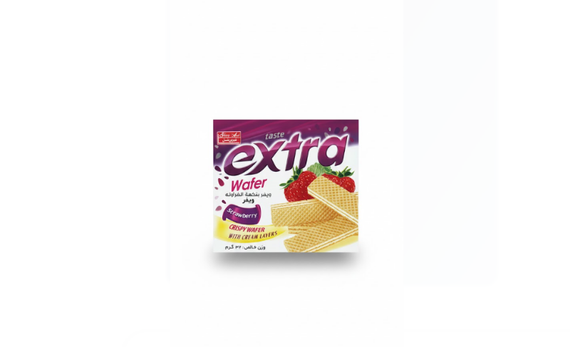 Exira Strawberry Wafer 32 g – Exira فراولة ويفر 32 غرام