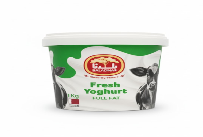 Baladna Fresh Yogurt Full Fat 1 kg – بلدنا Fresh Yogurt Full Fat 1 كغ