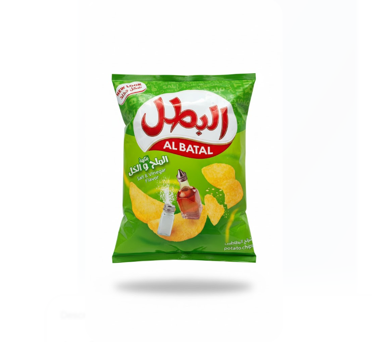 Al Batal Salt & Vinegar Flavour 110g – Al Batal ملح & Vinegar Flavour 110 غرام