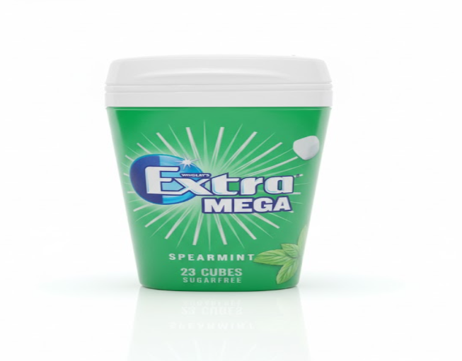 Extra Mega Spearmint Chewing Gum 23 Cubes – إكسترا ميغا نعناع علكة 23 قطعة