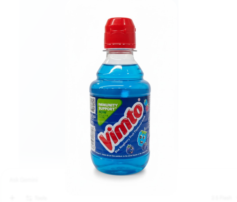 Vimto Blue Raspberry Fruit Flavoured Drink 250ml – مشروب فاكهة فيمتو بنكهة التوت الأزرق 250 مل