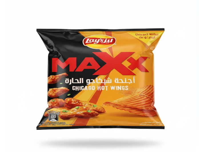 Lay’s Maxx Chicago Hot Wings 160g – Lay’s Maxx Chicago حار Wings 160 غرام