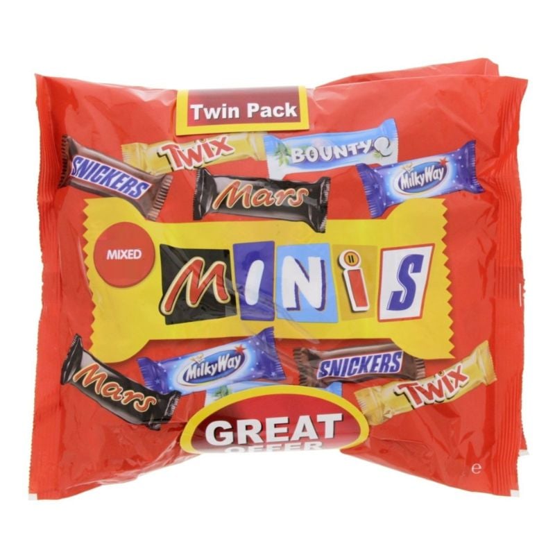 Mixed Minis Chocolate Pack 400g × 2 – مشكل Minis شوكولاتة عبوة 400 غرام × 2