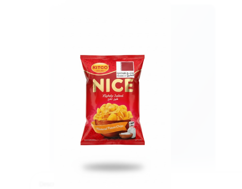 Nice Lightly Salted Natural Potato Chips 80 g – Nice Lightly مملح طبيعي Potato شيبس 80 غرام