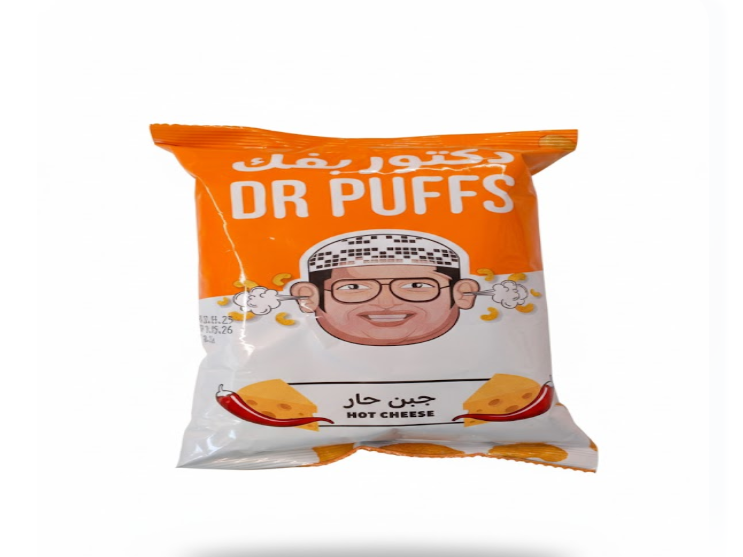 Dr Puffs Hot Cheese 18g – Dr Puffs حار جبنة 18 غرام