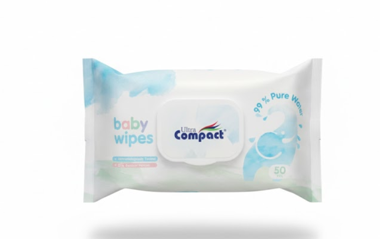 Ultra Compact Baby Wipes 50 pcs