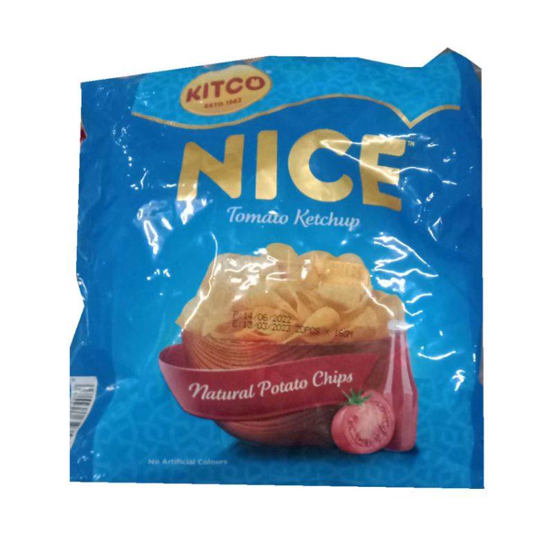 KITCO Nice Chips Tomato Ketchup Pack 20 × 16g – كيتكو Nice شيبس Tomato كاتشاب عبوة 20 × 16 غرام