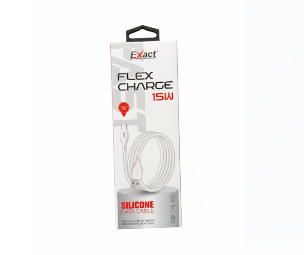 Exact Flex Charge 65W Silicone Data Cable Micro USB