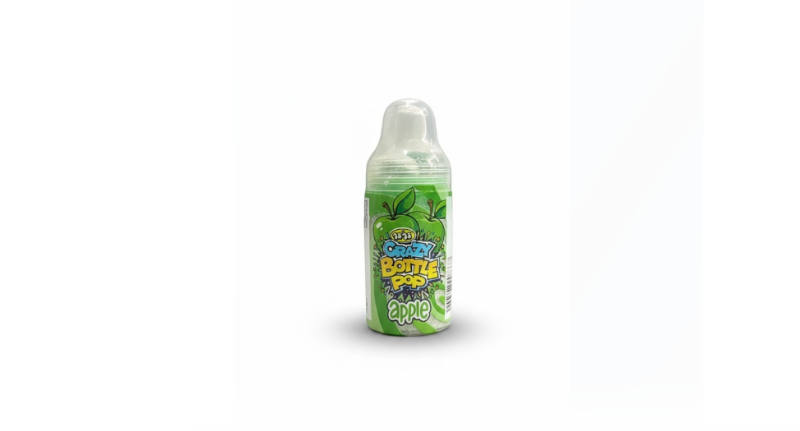 Crazy Bottle Pop Apple Candy 25 g – Crazy زجاجة Pop تفاح Candy 25 غرام