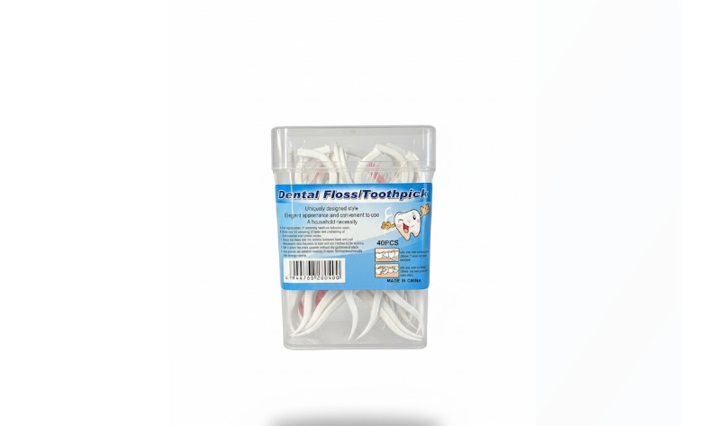 Dental Floss Toothpick 40 Pcs – خيط تنظيف أسنان مع عود 40 قطعة