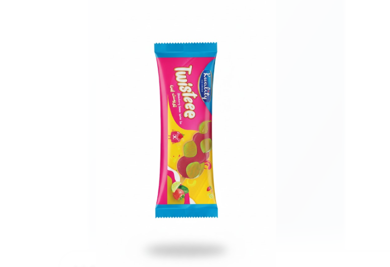 Twistee Strawberry & Lemon Water Ice Cream 65g – Twistee فراولة & ليمون مياه آيس كريم 65 غرام