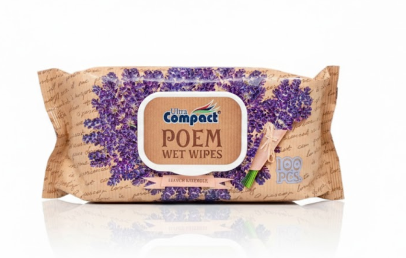Compact Poem Wet Wipes 100 pcs
