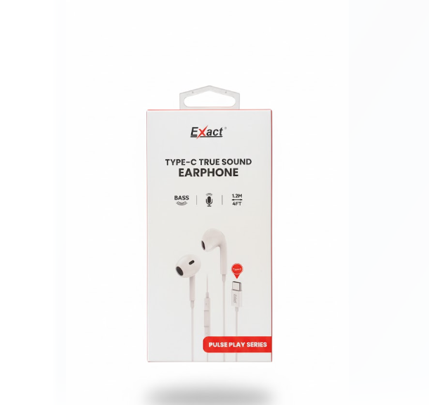 Exact Type-C True Sound Earphone Pulse Play Series