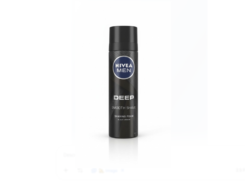 NIVEA Men Deep Impact Smooth Shave Foam with Black Carbon (200 ml) – نيفيا Men Deep Impact Smooth Shave Foam with Black Carbon (200 مل)