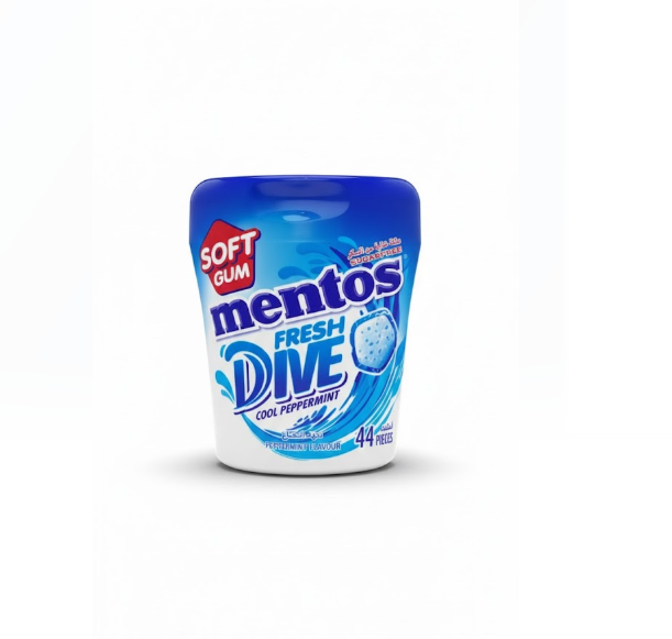 Mentos Fresh Dive Soft Gum Cool Peppermint Flavour (44 Pieces) – منتوس Fresh Dive Soft Gum Cool Peppermint Flavour (44 Pieces)