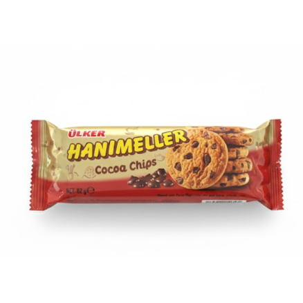 Ülker Hanimeller Cocoa Chips Cookies 82 g – Ülker Hanimeller Cocoa شيبس Cookies 82 غرام
