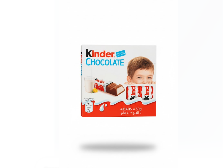 Kinder Chocolate 4 Bars 50g – كيندر شوكولاتة 4 Bars 50 غرام
