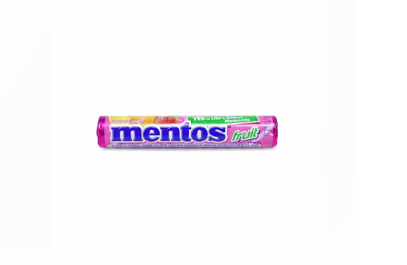 Mentos Fruit Chewy Candy Roll 37.5 g – منتوس Fruit Chewy Candy Roll 37.5 غرام