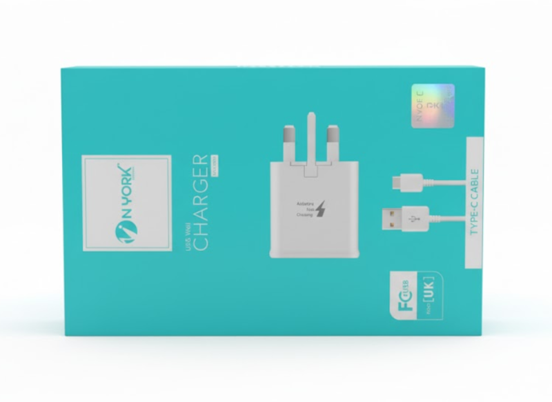 Nyork USB Wall Charger NYN-205N with Type-C Cable