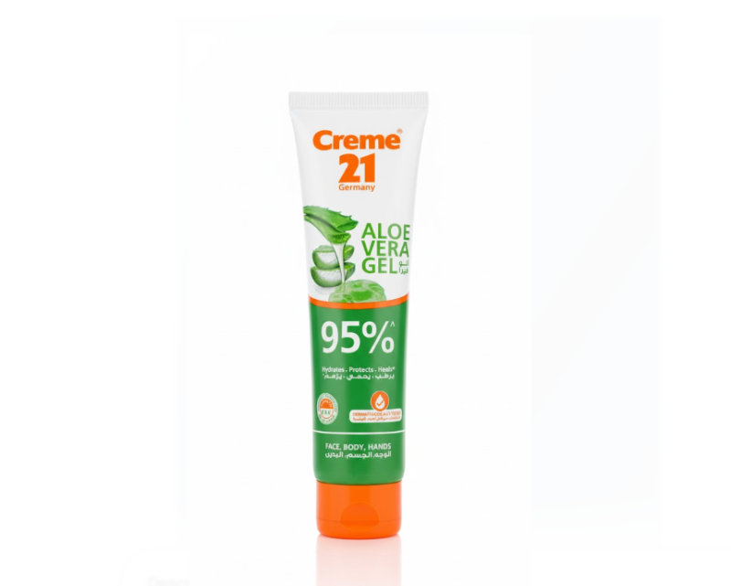 Creme 21 Germany Aloe Vera Gel for Face, Body & Hands 100 ml – Creme 21 Germany Aloe Vera Gel for Face, Body & Hands 100 مل