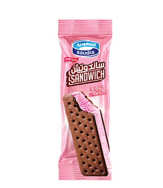 Strawberry Sandwich Semi Ice Milk (Saudia) – فراولة ساندويتش Semi آيس ميلك (Saudia)