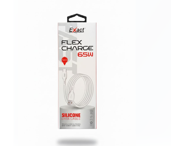 Exact Flex Charge 65W Silicone Data Cable Lightning