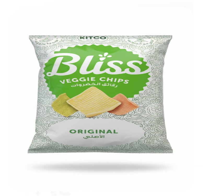Bliss Veggie Chips Original 135g – Bliss Veggie شيبس أصلي 135 غرام
