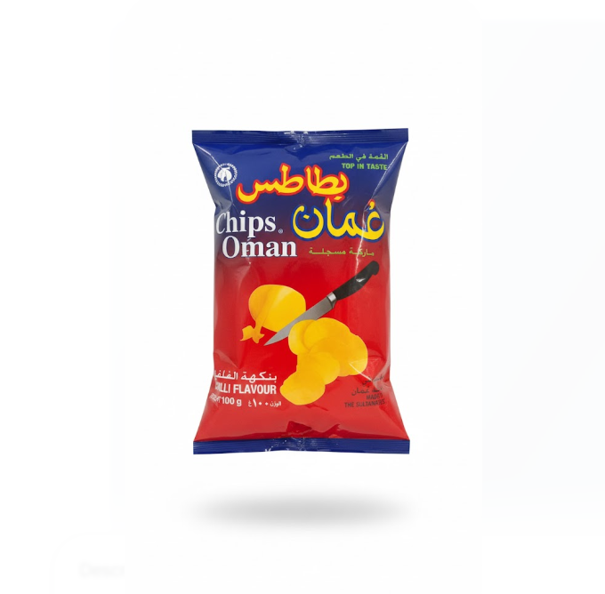 Chips Oman Chili Flavour 100 g – شيبس Oman Chili Flavour 100 غرام
