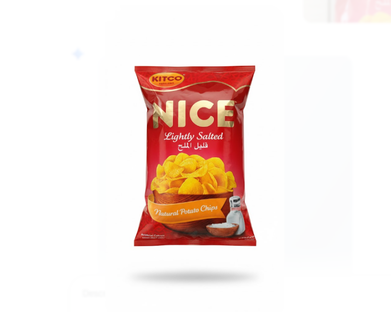 Nice Lightly Salted Natural Potato Chips 167 g – Nice Lightly مملح طبيعي Potato شيبس 167 غرام