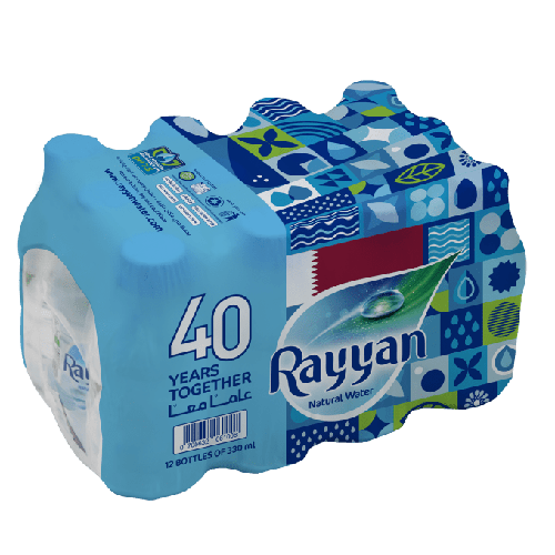 RAYYAN Natural Water 330ml × 12 – مياه ريان طبيعية 330 مل × 12
